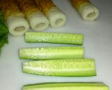 【家庭の味】きゅうりのちくわ巻き♪作り方3写真