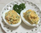 ゆで卵アレンジ。たらこマヨ和え。朝食にも作り方4写真