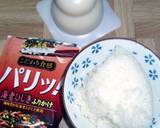 お餅とご飯とふりかけのコラボ♡ズボラ煎餅作り方1写真