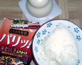 お餅とご飯とふりかけのコラボ♡ズボラ煎餅作り方1写真