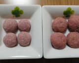スノーボールクッキー　苺とココア作り方11写真