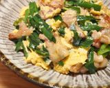 失敗なし　豚バラ肉のニラ玉あんかけ作り方4写真