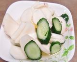 みかん果汁で漬ける、かぶときゅうり作り方5写真