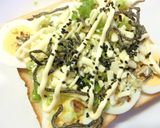 磯香る❀茹で卵＊葱＊おじゃこのトースト作り方4写真