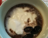 黒豆の煮汁をヨーグルトのソースに作り方1写真
