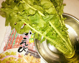 簡単♪大根葉と干しえびのごま塩炒め作り方1写真