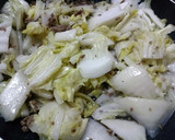 ぱぱっと簡単！麻婆厚揚げ豆腐＆白菜作り方5写真