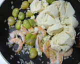 エビとそら豆と豆腐の炒めもの作り方4写真