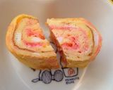 ピンク色♪かわいいハートの卵焼き♪作り方3写真