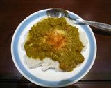 ほうれん草と茹で鶏のカレー作り方25写真