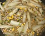 大根と葉っぱの中華風トロトロんな炒め物作り方13写真