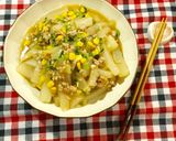 大根と葉っぱの中華風トロトロんな炒め物作り方14写真