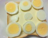 胡麻＊紫蘇香る❀茹で卵×胡瓜のトースト作り方3写真