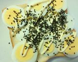 胡麻＊紫蘇香る❀茹で卵×胡瓜のトースト作り方4写真