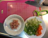 →ワンコ用♡←お野菜たっぷりささみスープ作り方1写真