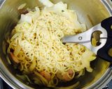 味噌ラーメンのチーズ焼き作り方6写真