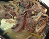 フライパンで肉豆腐☆ 生卵のせ〜作り方5写真