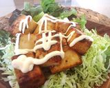 照りマヨ厚揚げサラダ作り方3写真