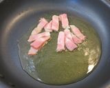 れんこんとベーコンとほうれん草のパスタ作り方2写真