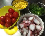 たことミニトマトのスイチリマヨサラダ作り方1写真