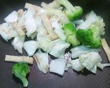 焼肉のタレ素麺焼きそば作り方3写真