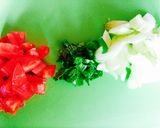 チョコソースが主役＊マフィン.サラダ＊作り方1写真
