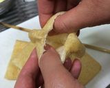 簡単！合うんです♫お餅＆カマンベール巾着作り方5写真