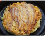 スキレットでオシャレに♪あつあつお好み焼作り方5写真