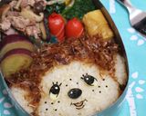 おかかご飯でモンチッチのキャラ弁作り方6写真