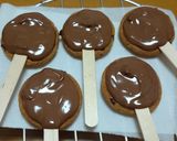 スティック付きのチョコクッキー作り方4写真
