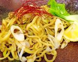 飲んだシメに☆酒盗で大人のネギ焼きそば作り方6写真