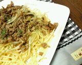 ひき肉ともやしの♡スパイシーパスタ♡作り方5写真