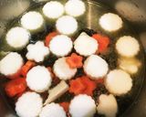 京都のお正月に＊白味噌と丸餅のお雑煮作り方2写真
