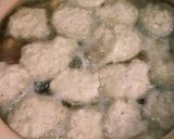 蓮根と大和芋団子と鶏肉団子のふわふわ鍋作り方10写真