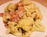 カリフラワーとベーコンのバター醤油炒め作り方4写真