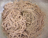 うっそ～ん(ﾟﾛﾟ屮)屮稲荷の中に蕎麦！作り方1写真