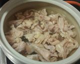 白だしだけで出来る♪鶏皮鍋作り方1写真