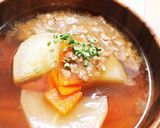 大根の煮付け そぼろあん添え作り方6写真