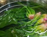 簡単！ほうれん草と卵の中華風作り方1写真