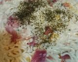 塩ラーメンでカルボナーラ風 簡単手抜き作り方4写真