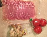 ノンメタポークしゃぶしゃぶ肉で野菜巻き作り方1写真