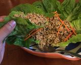 〜タイ風〜鶏ひき肉のレタス包み作り方12写真