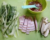 簡単！青梗菜イタリアン(トリュフソース)作り方1写真