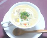 いろいろ野菜の豆乳チャウダー作り方7写真