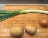 ポロねぎとジャガイモの簡単ヘルシースープ作り方1写真