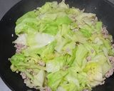 ❤キャベツと豚ひき肉の甘味噌あんかけ作り方3写真