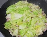❤キャベツと豚ひき肉の甘味噌あんかけ作り方3写真