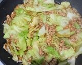 ❤キャベツと豚ひき肉の甘味噌あんかけ作り方4写真