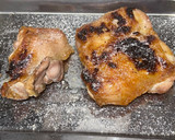 ダイエット♡鶏もも肉の塩焼きと小松菜添え作り方3写真