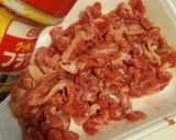 すき焼きのタレで牛肉とゴボウのキンピラ作り方2写真